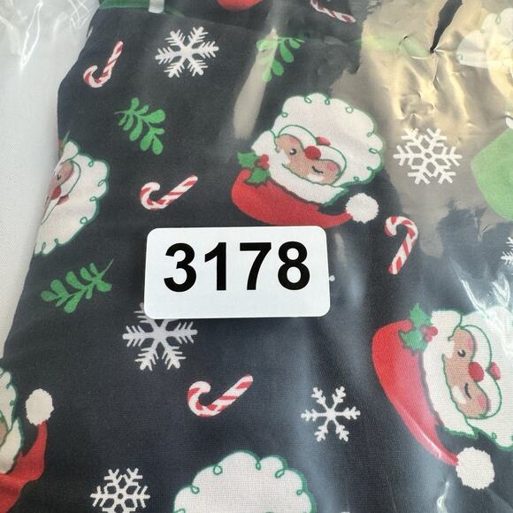 Jollidays Long Sleeve Mock Neck Dress Women's Size Large Santa Candy Canes - Picture 7 of 7